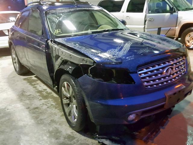 JNRAS08W95X202499 - 2005 INFINITI FX35 BLUE photo 1