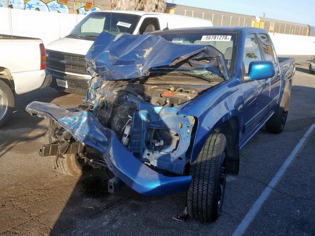 1GCDSCFE1C8111808 - 2012 CHEVROLET COLORADO L BLUE photo 2