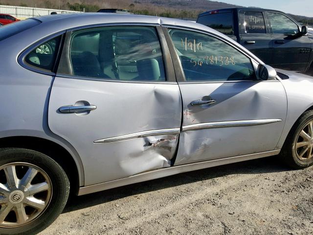 2G4WD532451322687 - 2005 BUICK LACROSSE C SILVER photo 9