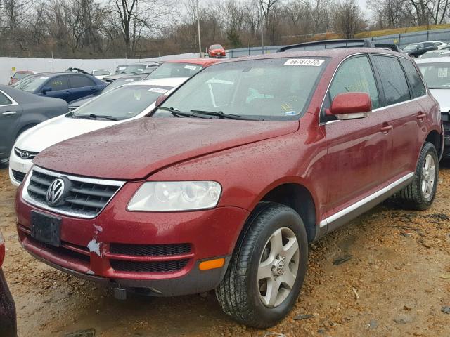 WVGZG77L95D074881 - 2005 VOLKSWAGEN TOUAREG 3. RED photo 2