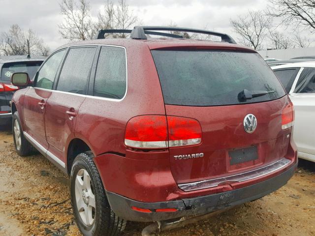 WVGZG77L95D074881 - 2005 VOLKSWAGEN TOUAREG 3. RED photo 3