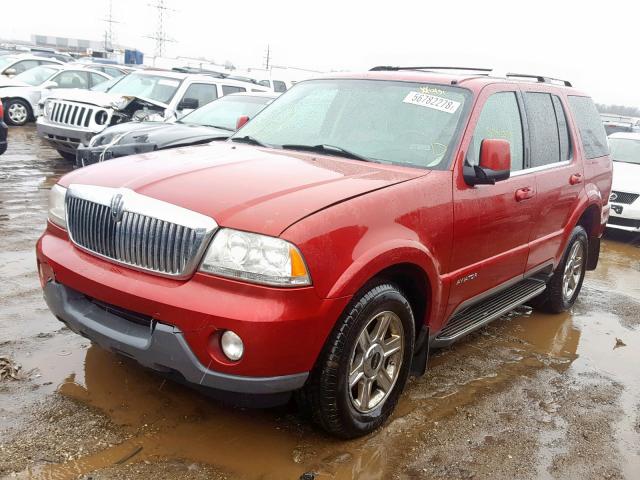 5LMEU88H75ZJ31327 - 2005 LINCOLN AVIATOR 红色 照片 2