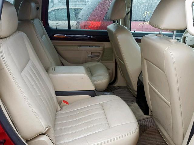 5LMEU88H75ZJ31327 - 2005 LINCOLN AVIATOR 红色 照片 6