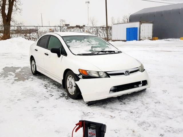 2HGFA16458H100630 - 2008 HONDA CIVIC DX-G WHITE photo 1