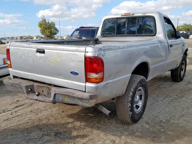 1FTCR10A4STA13658 - 1995 FORD RANGER SILVER photo 4