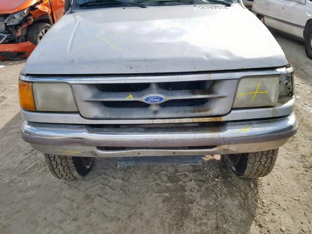 1FTCR10A4STA13658 - 1995 FORD RANGER SILVER photo 7