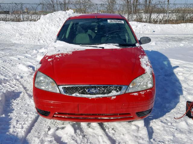 1FAFP34N37W354461 - 2007 FORD FOCUS ZX4 RED photo 10