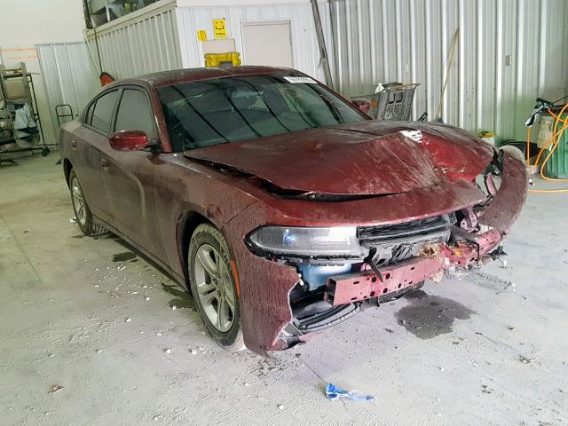 2C3CDXBG0JH114263 - 2018 DODGE CHARGER SX BURGUNDY photo 1