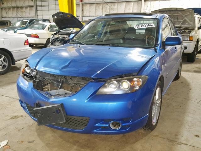 JM1BK323741191606 - 2004 MAZDA 3 S BLUE photo 2