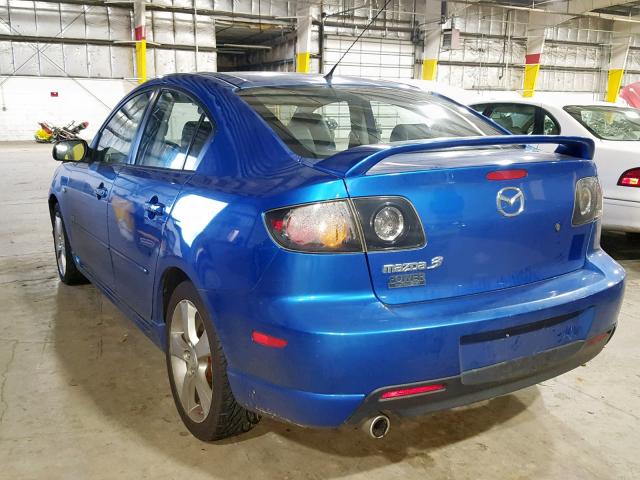 JM1BK323741191606 - 2004 MAZDA 3 S BLUE photo 3