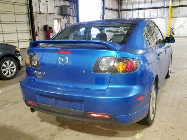 JM1BK323741191606 - 2004 MAZDA 3 S BLUE photo 4