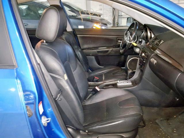 JM1BK323741191606 - 2004 MAZDA 3 S BLUE photo 5