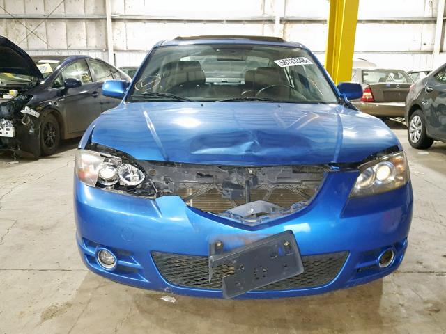 JM1BK323741191606 - 2004 MAZDA 3 S BLUE photo 9