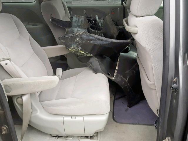 5FNRL382X7B001660 - 2007 HONDA ODYSSEY LX GRAY photo 6