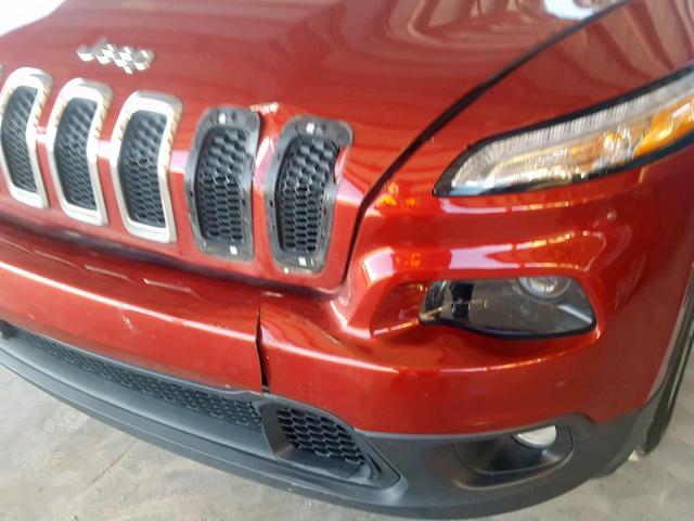 1C4PJLCB6GW135257 - 2016 JEEP CHEROKEE L RED photo 7