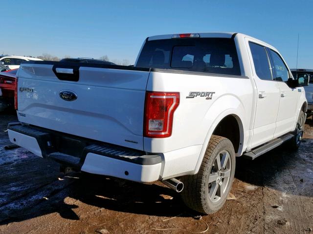 1FTEW1EF8GFB79905 - 2016 FORD F150 SUPER WHITE photo 4