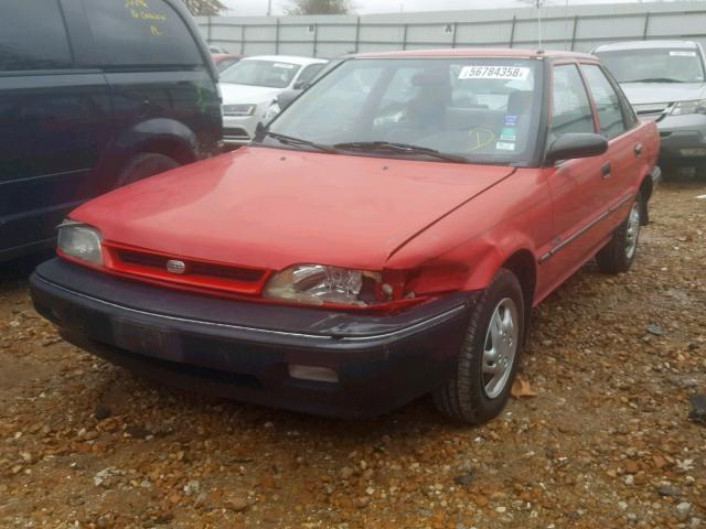 1Y1SK5461MZ077911 - 1991 GEO PRIZM BASE 红色 照片 2