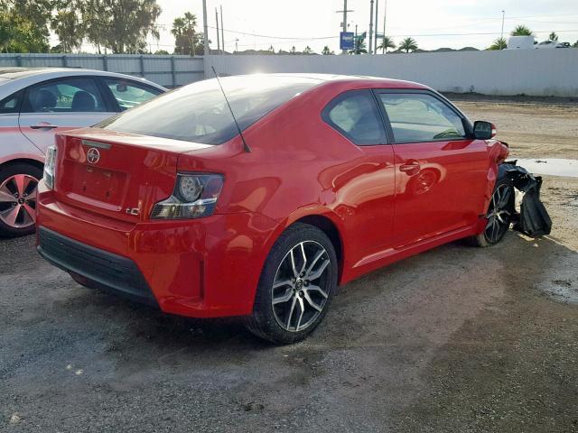 JTKJF5C72FJ009383 - 2015 TOYOTA SCION TC Qırmızı foto 4