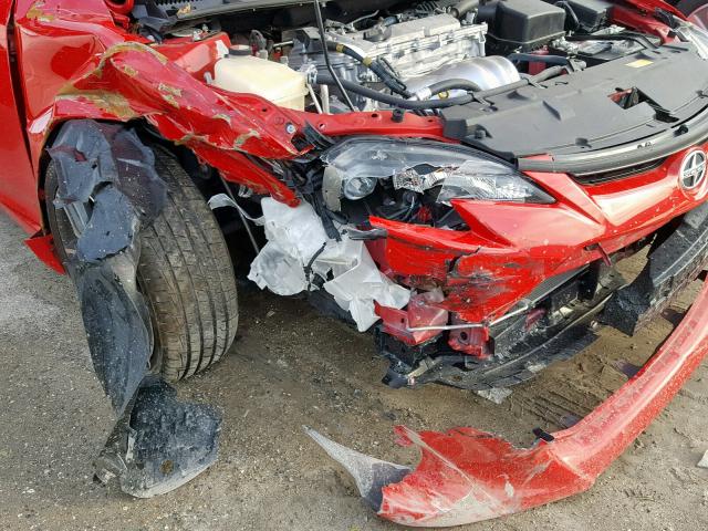 JTKJF5C72FJ009383 - 2015 TOYOTA SCION TC Qırmızı foto 9