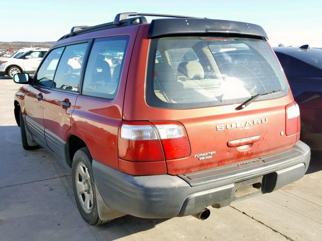 JF1SF63501H768359 - 2001 SUBARU FORESTER L BURGUNDY photo 3