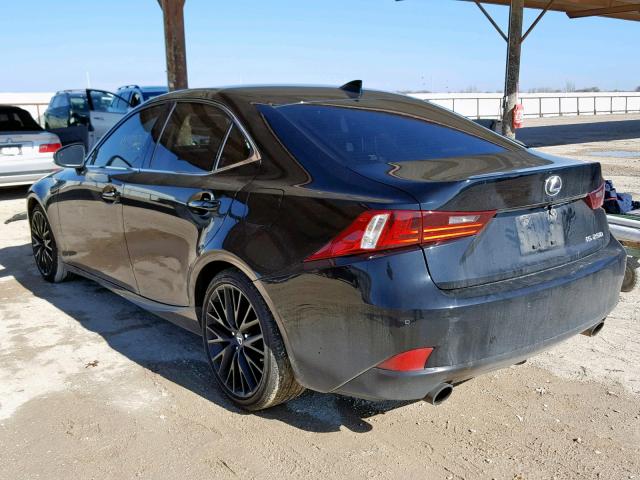 JTHBF1D20E5010559 - 2014 LEXUS IS 250 BLACK photo 3