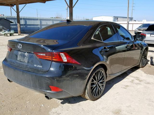 JTHBF1D20E5010559 - 2014 LEXUS IS 250 BLACK photo 4