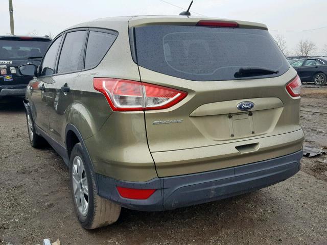 1FMCU0F79DUB21111 - 2013 FORD ESCAPE S GREEN photo 3