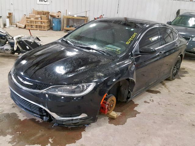 1C3CCCAB5FN602964 - 2015 CHRYSLER 200 LIMITE BLACK photo 2