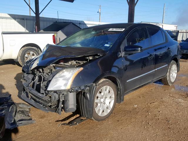 3N1AB6AP9CL700932 - 2012 NISSAN SENTRA 2.0 BLACK photo 2