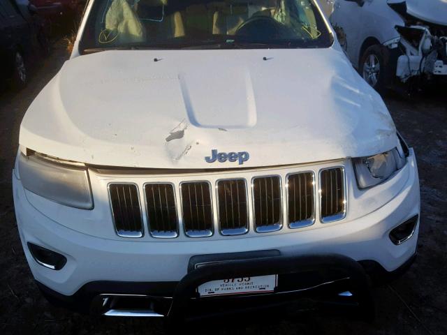 1C4RJFBG5EC459922 - 2014 JEEP GRAND CHER WHITE photo 7