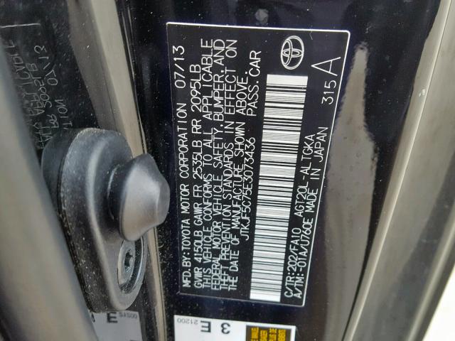 JTKJF5C75E3073436 - 2014 TOYOTA SCION TC 黑色 照片 10