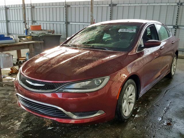 1C3CCCAB6GN164425 - 2016 CHRYSLER 200 LIMITE RED photo 2