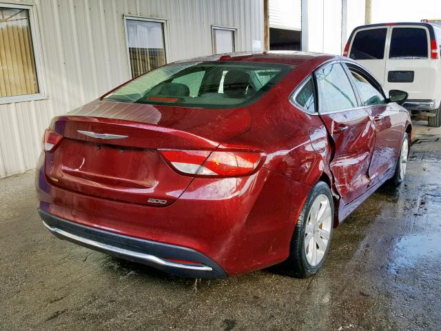 1C3CCCAB6GN164425 - 2016 CHRYSLER 200 LIMITE RED photo 4