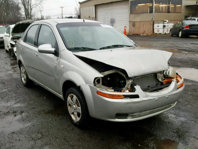KL1TD52615B412138 - 2005 CHEVROLET AVEO BASE Gümüş foto 1