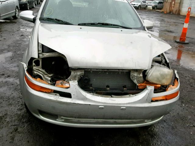 KL1TD52615B412138 - 2005 CHEVROLET AVEO BASE Gümüş foto 10