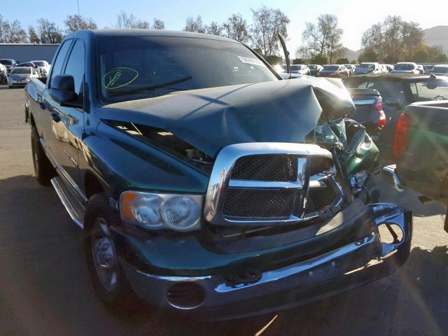 3D7KA28D13G768214 - 2003 DODGE RAM 2500 S GREEN photo 1