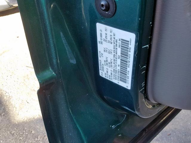 3D7KA28D13G768214 - 2003 DODGE RAM 2500 S GREEN photo 10