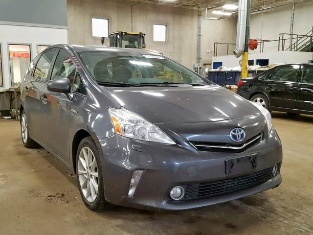 JTDZN3EU4C3056743 - 2012 TOYOTA PRIUS V GRAY photo 1