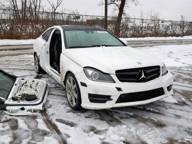 WDDGJ8JB0DG083345 - 2013 MERCEDES-BENZ C 350 4MAT WHITE photo 1