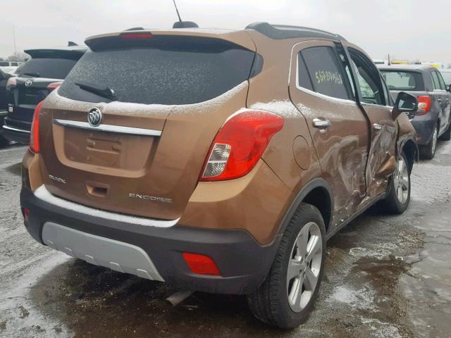 KL4CJASB8GB531891 - 2016 BUICK ENCORE ORANGE photo 4