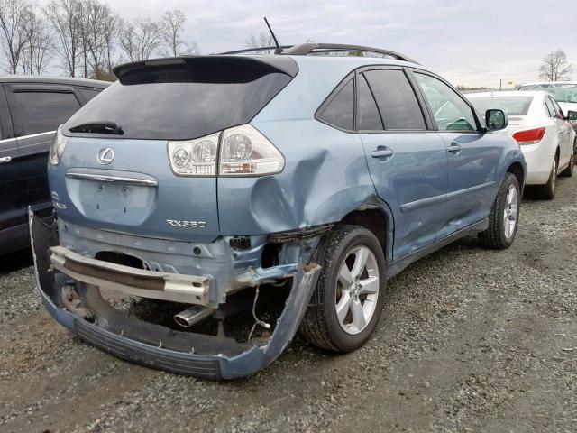 2T2GK31U87C025283 - 2007 LEXUS RX350 BLUE photo 4