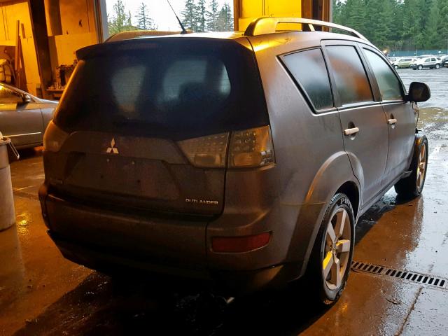 JA4MT41X57U009480 - 2007 MITSUBISHI OUTLANDER GRAY photo 4