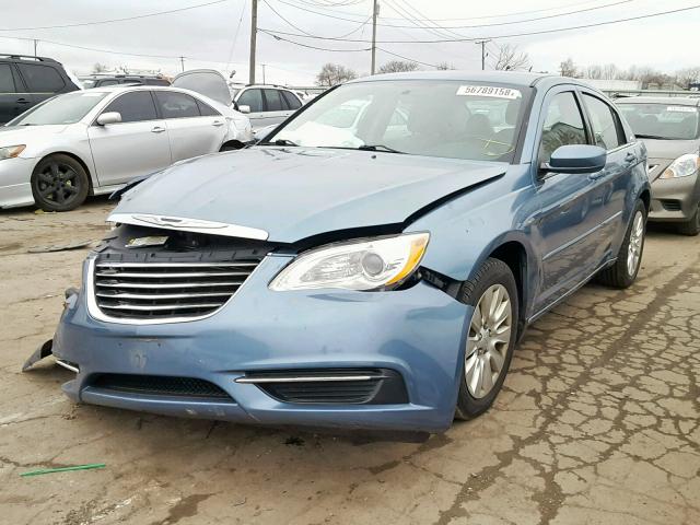 1C3BC4FB2BN559978 - 2011 CHRYSLER 200 LX BLUE photo 2