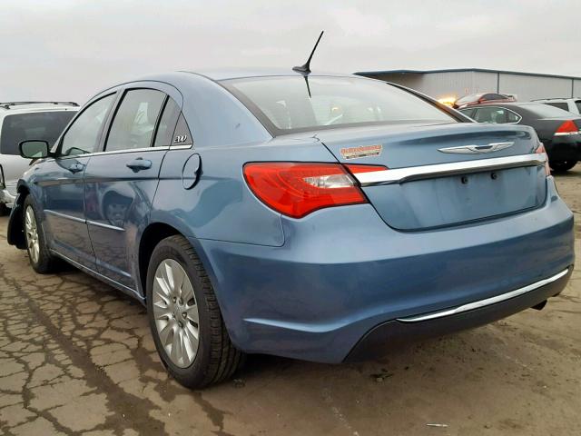 1C3BC4FB2BN559978 - 2011 CHRYSLER 200 LX BLUE photo 3