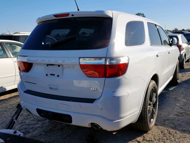 1C4SDHCT0DC698017 - 2013 DODGE DURANGO R/ WHITE photo 4