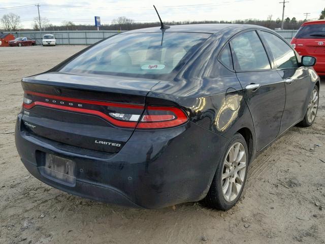 1C3CDFCA6DD149346 - 2013 DODGE DART LIMIT BLACK photo 4