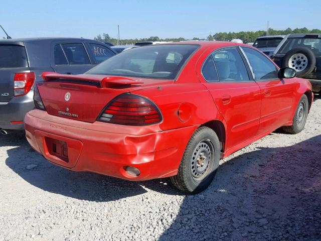 1G2NF52EX4C249778 - 2004 PONTIAC GRAND AM S RED photo 4