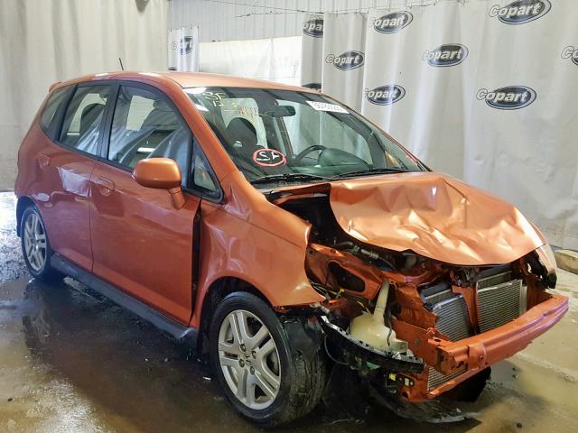 JHMGD37668S008181 - 2008 HONDA FIT SPORT ORANGE photo 1