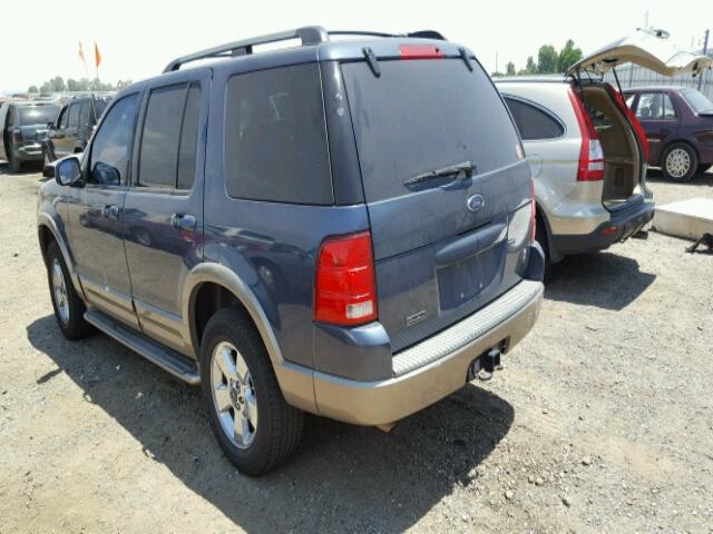 1FMZU64W24UB74613 - 2004 FORD EXPLORER E BLUE photo 3