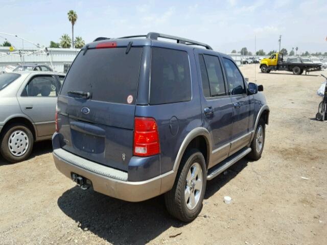 1FMZU64W24UB74613 - 2004 FORD EXPLORER E BLUE photo 4